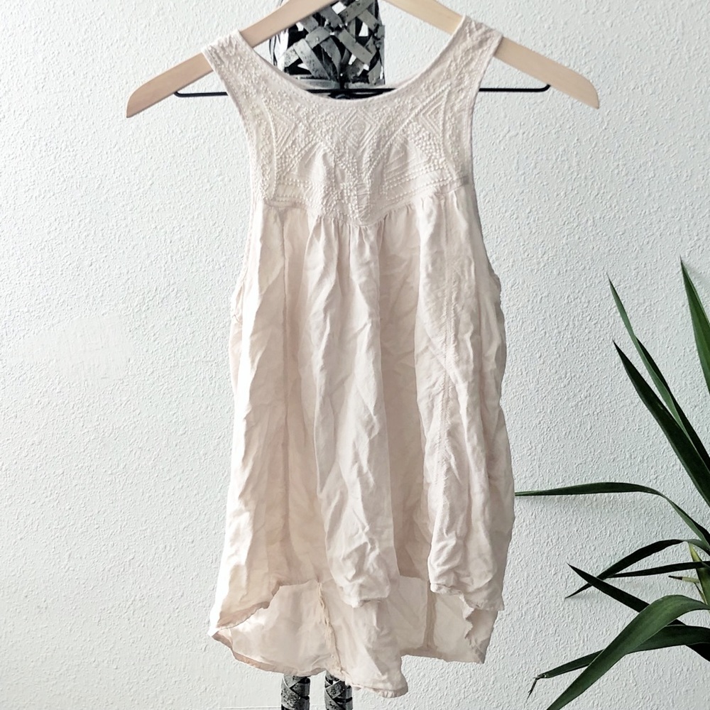 Embroidered tank